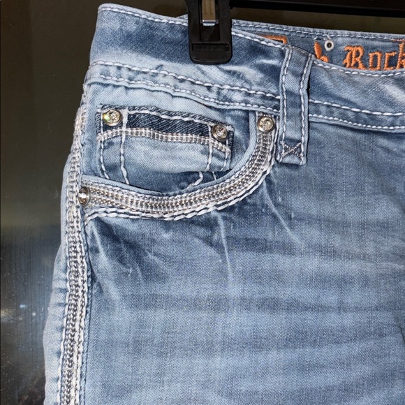 Rock Revival Light Blue Skinny Jeans - Picture 6 of 15